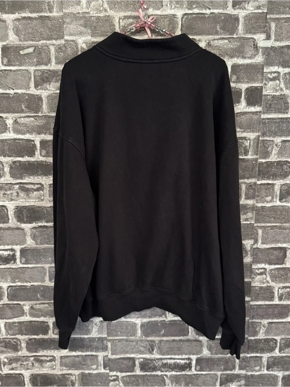 The North Face 1/4 zip fleece sweater black